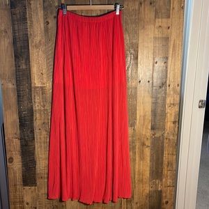 My Beloved Ribbed Salmon Maxi Skirt